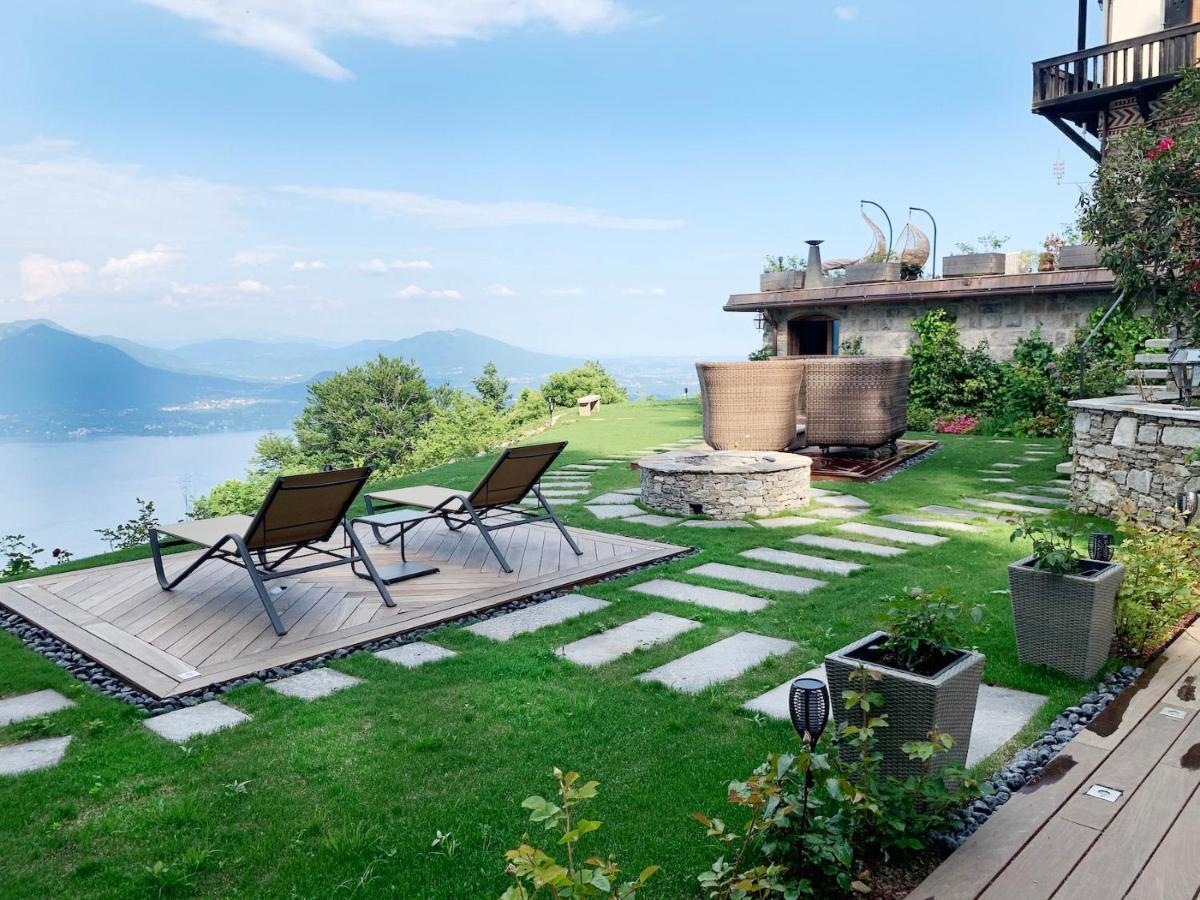 Private Luxury Spa & Silence Retreat With Spectacular View Over The Lake Maggiore Stresa Eksteriør bilde
