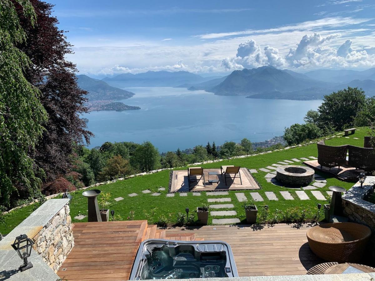 Private Luxury Spa & Silence Retreat With Spectacular View Over The Lake Maggiore Stresa Eksteriør bilde