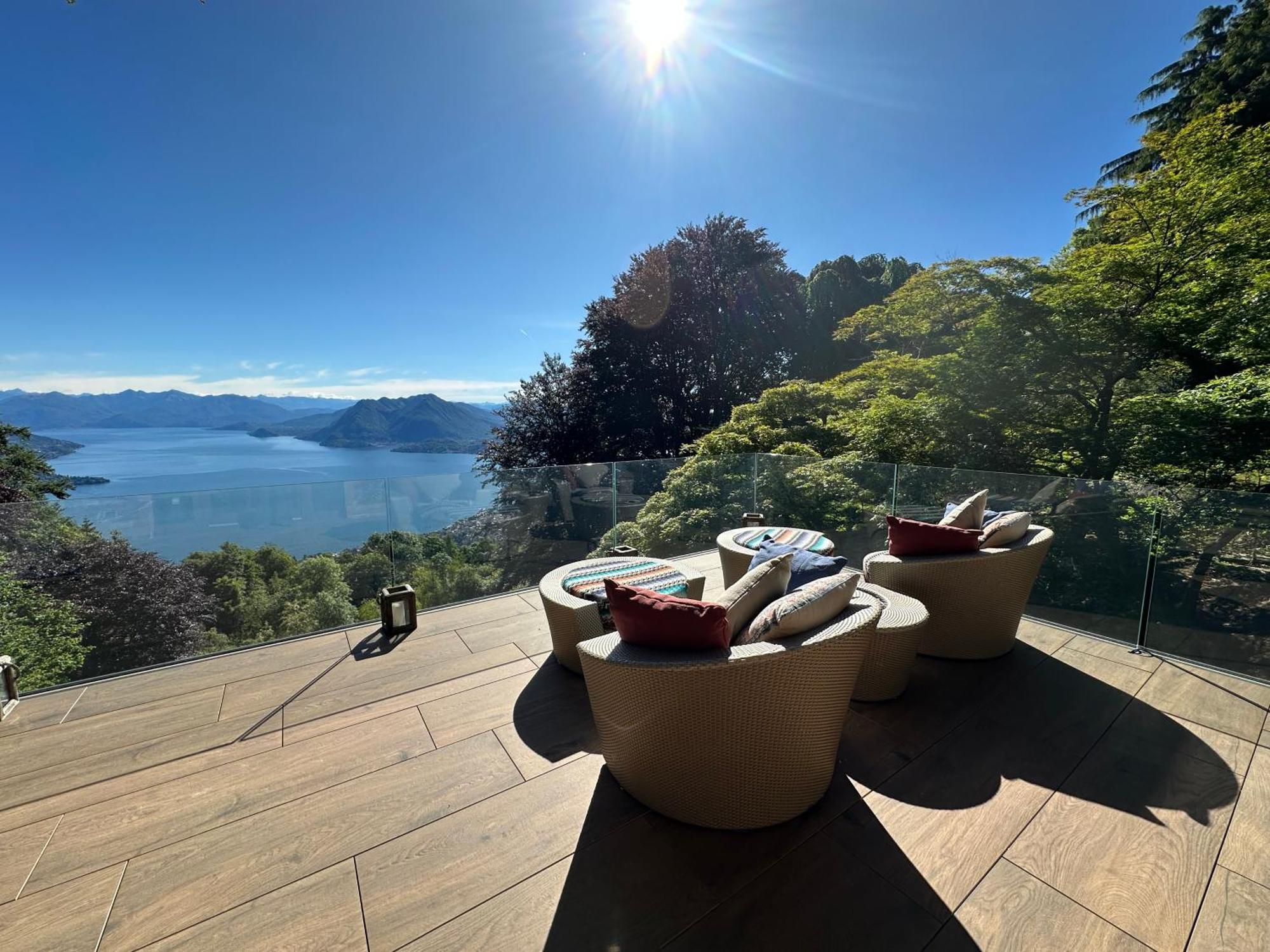 Private Luxury Spa & Silence Retreat With Spectacular View Over The Lake Maggiore Stresa Eksteriør bilde