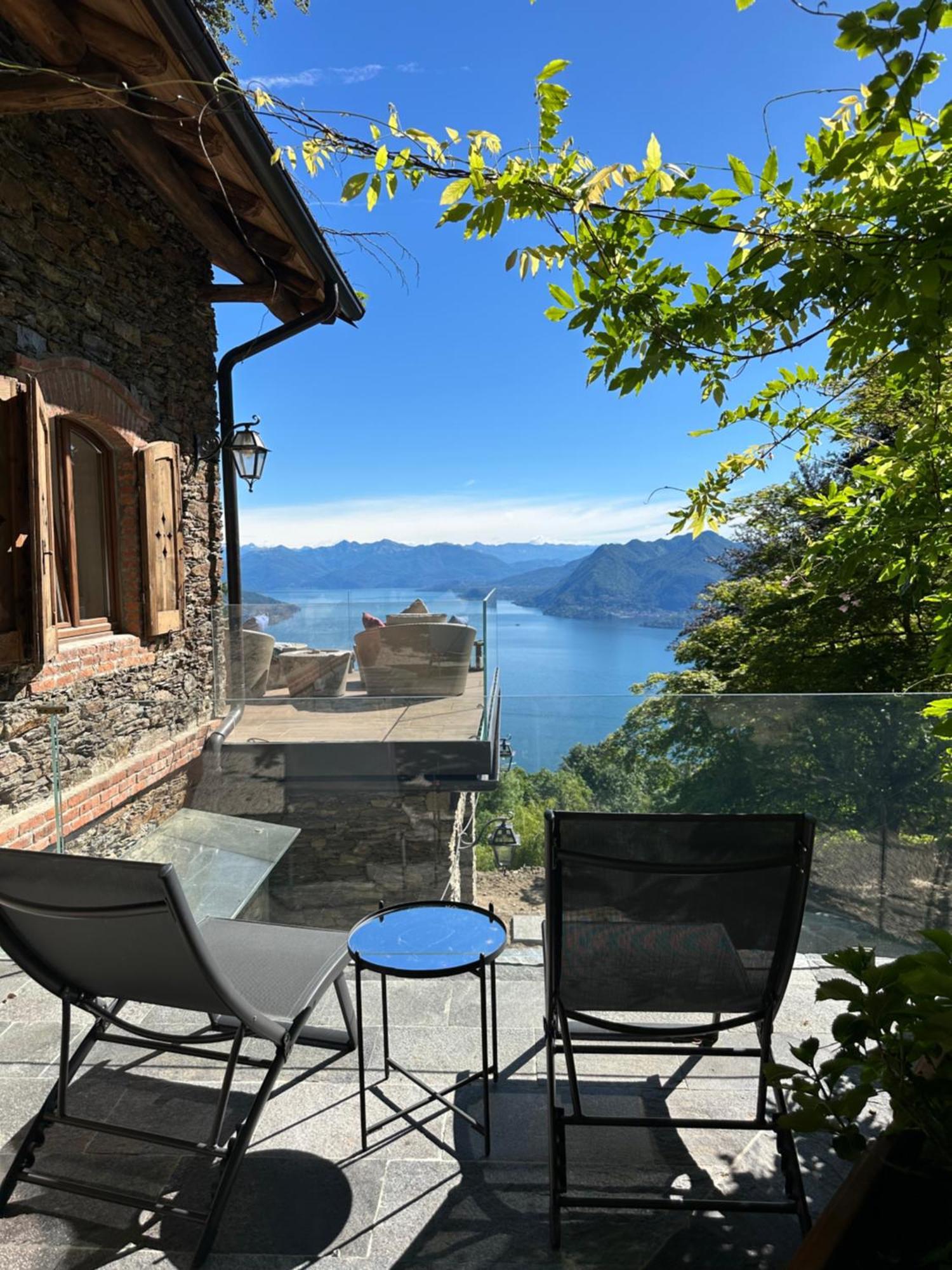 Private Luxury Spa & Silence Retreat With Spectacular View Over The Lake Maggiore Stresa Eksteriør bilde