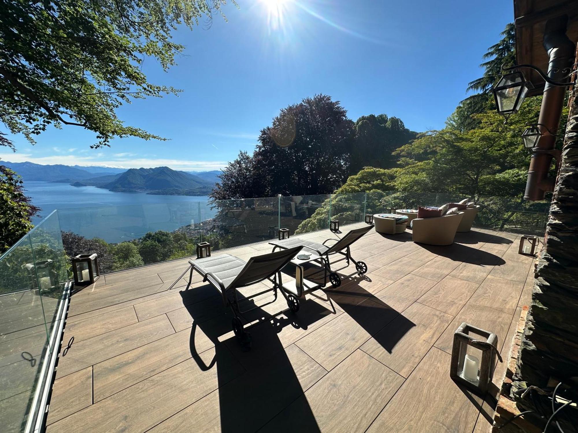 Private Luxury Spa & Silence Retreat With Spectacular View Over The Lake Maggiore Stresa Eksteriør bilde